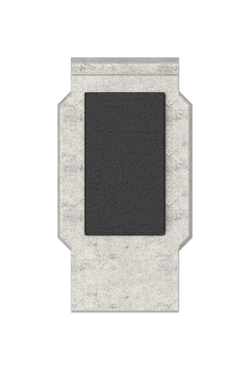 Sicherungsplatte für Glasklemme ohne AbZ / AbG Modell 45 "PLACON", Mittelklemme
