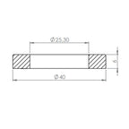Edelstahl Abdeckring für Wandhalter SW10828