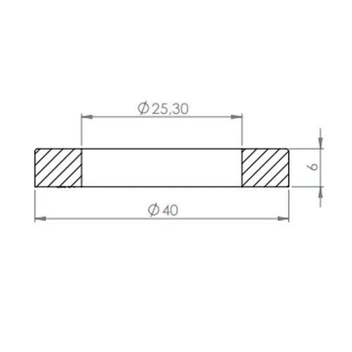 Edelstahl Abdeckring für Wandhalter SW10828