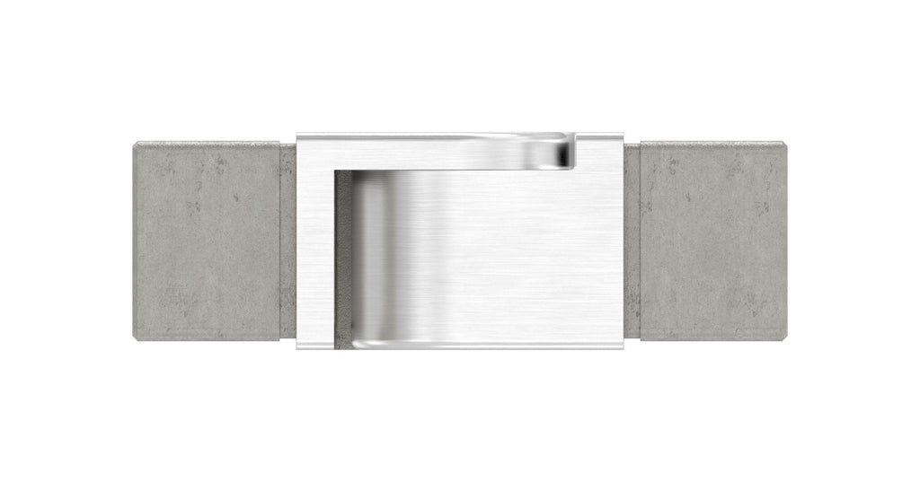flexibler Verbinder für Quadrat-Nutrohr, seitwärts 90-180°, V4A