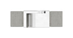 flexibler Verbinder für Quadrat-Nutrohr, seitwärts 90-180°, V4A