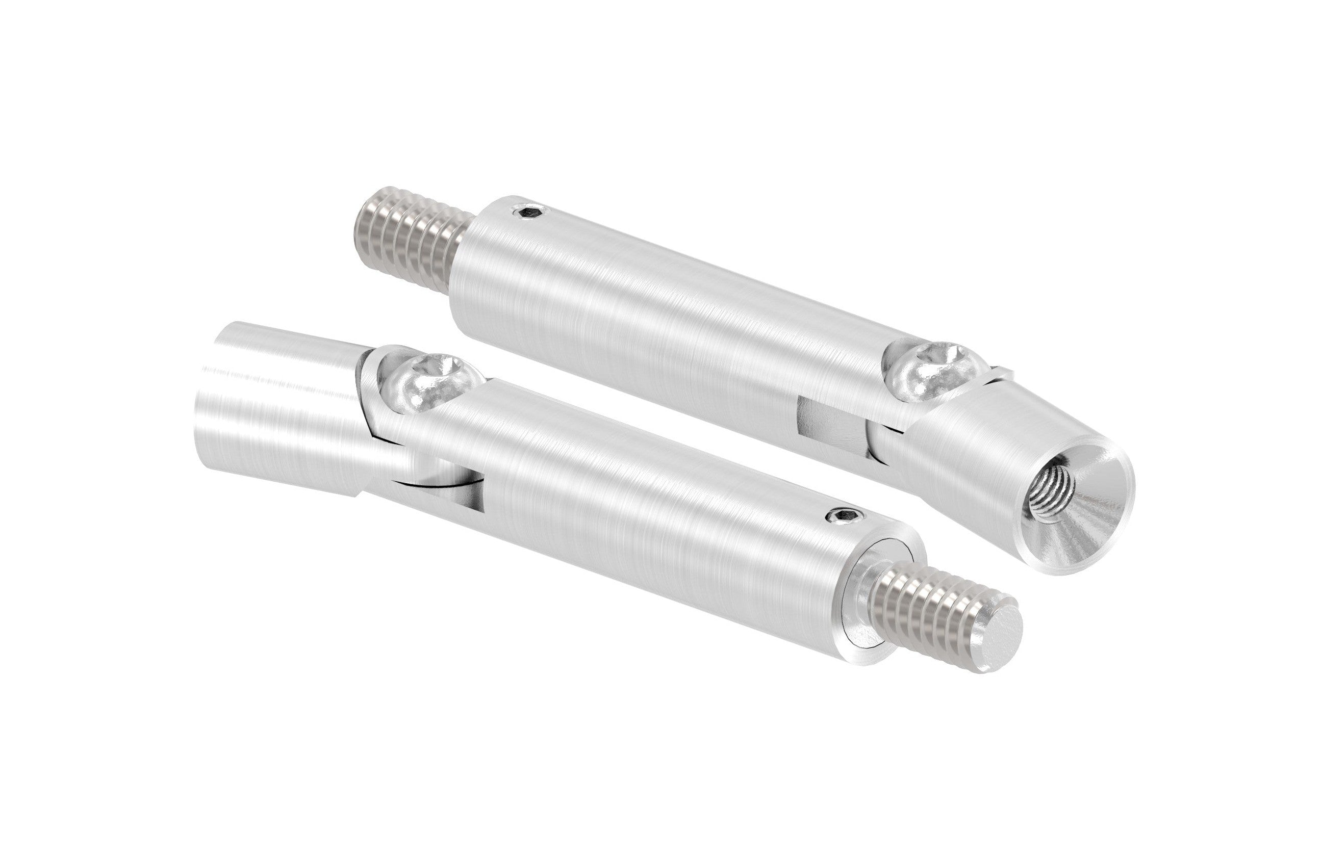 Gelenkstift Edelstahl, 360° drehbar, 1 x Außengewinde, 1 x Innengewinde, V2A / V4A