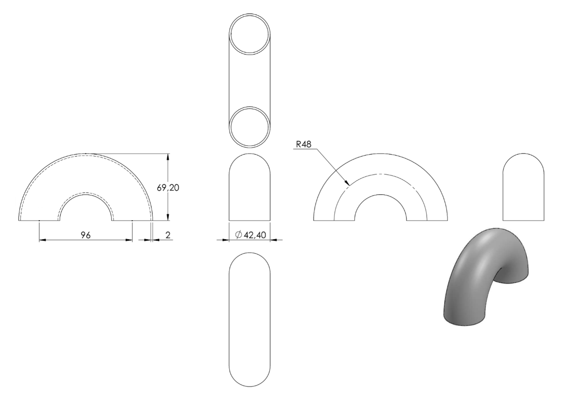 Schweißbogen Ø 42,4 mm