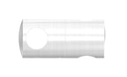 Doppelquerstabhalter ∅ 22 mm, mit 2 Bohrungen, zur Befestigung von Füllstäben, V2A