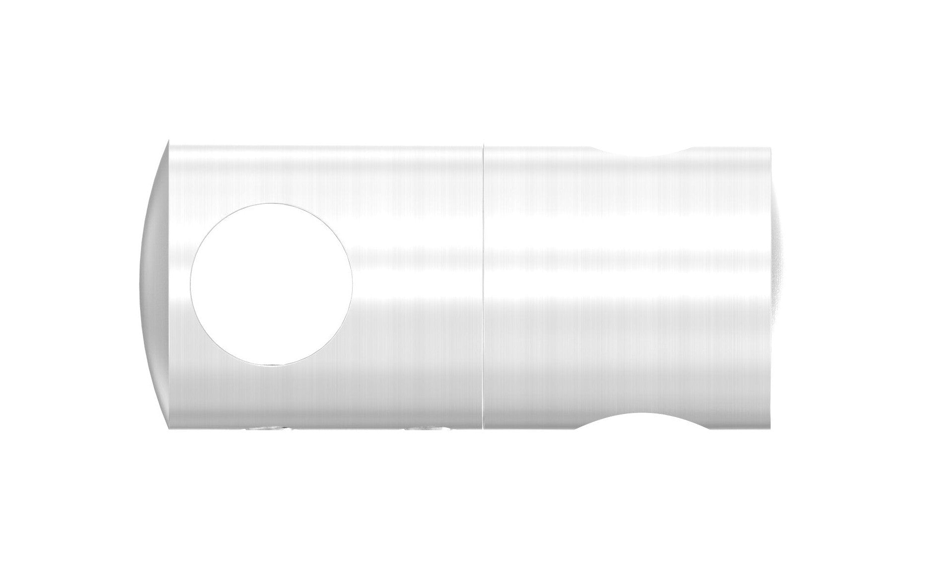Doppelquerstabhalter ∅ 22 mm, mit 2 Bohrungen, zur Befestigung von Füllstäben, V2A