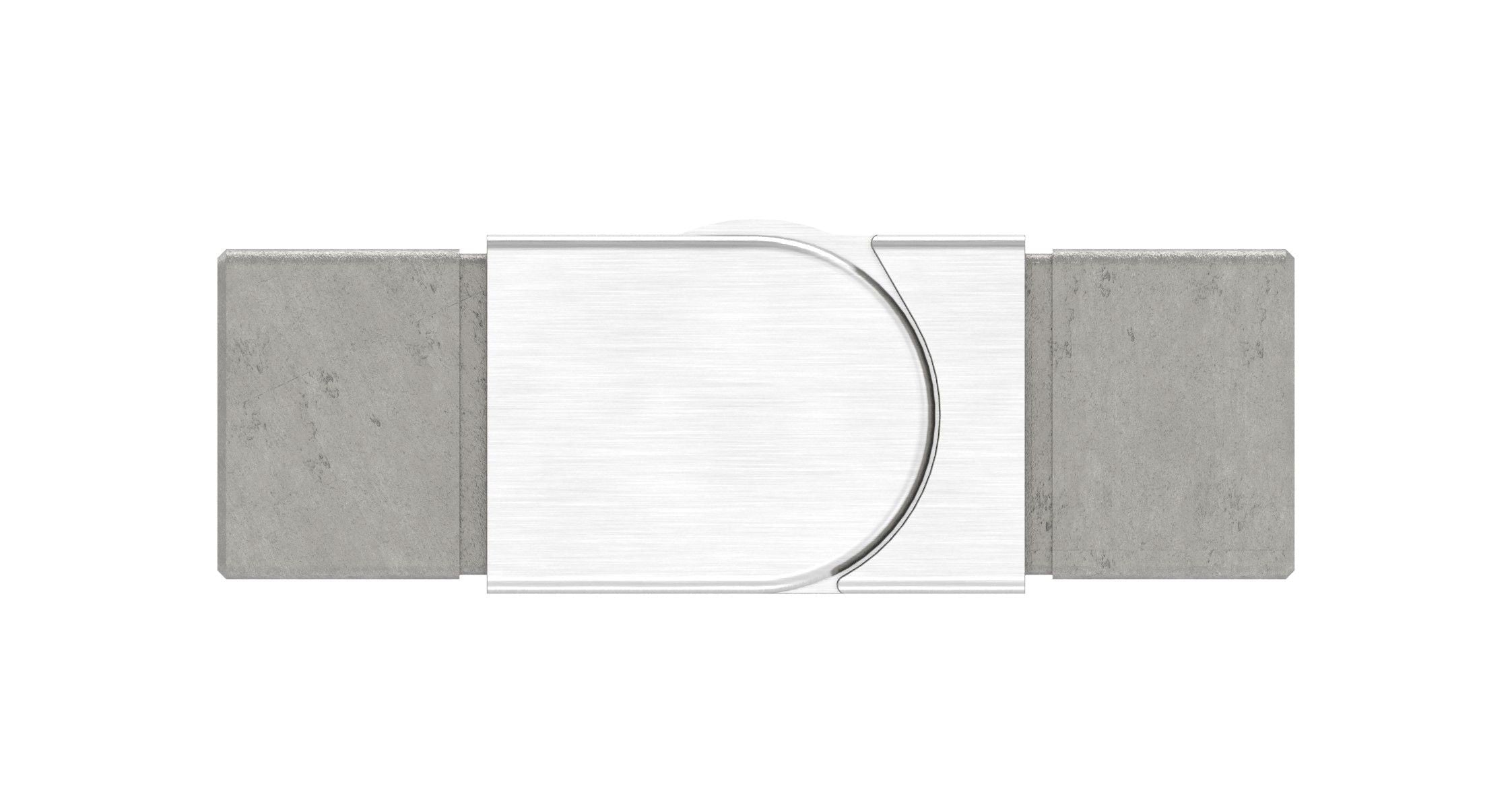 flexibler Verbinder für Quadrat-Nutrohr, aufwärts 25-55°, V4A