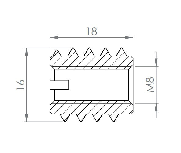 RAMPA-Muffe, TYP B, V2A