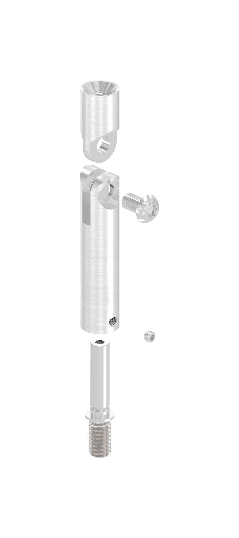Gelenkstift Edelstahl, 360° drehbar, 1 x Außengewinde, 1 x Innengewinde, V2A / V4A