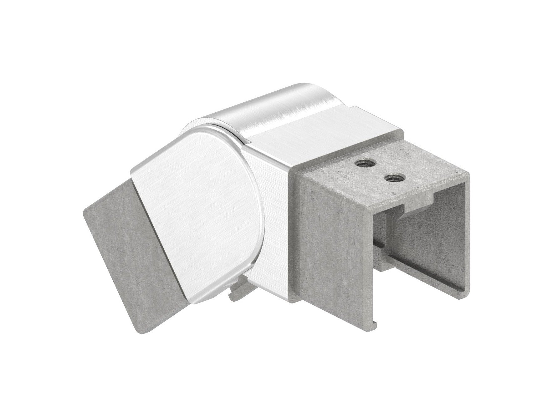 flexibler Verbinder für Quadrat-Nutrohr, abwärts 25-55°, V4