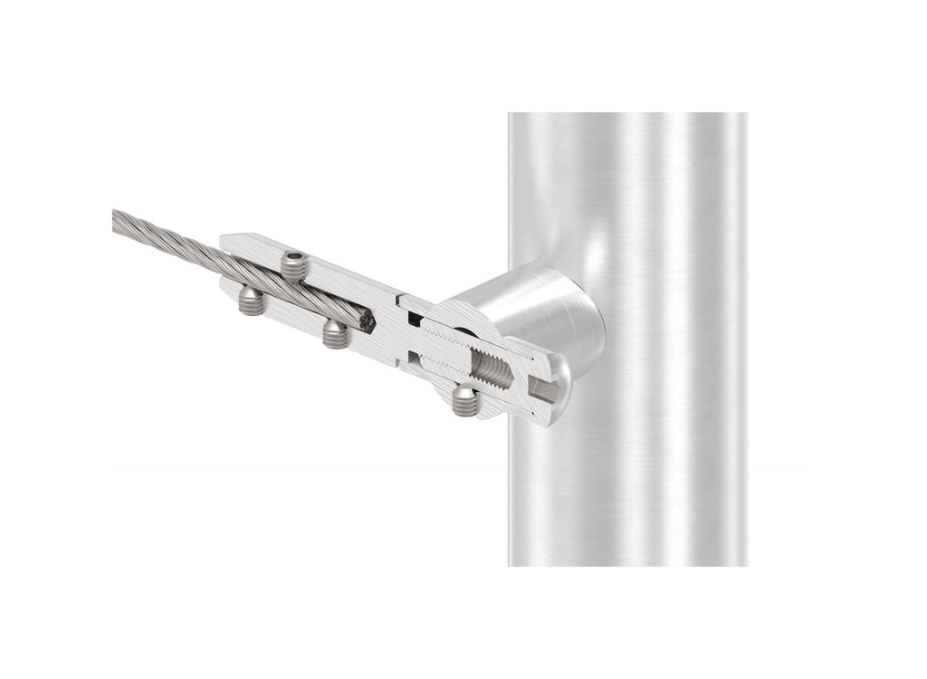 Seilhalter zum Schrauben und Spannen, V2A