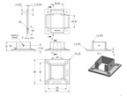 Wandhalter für Quadrat-Nutrohr 40 x 40 x 1,5 mm, V2A / V4A