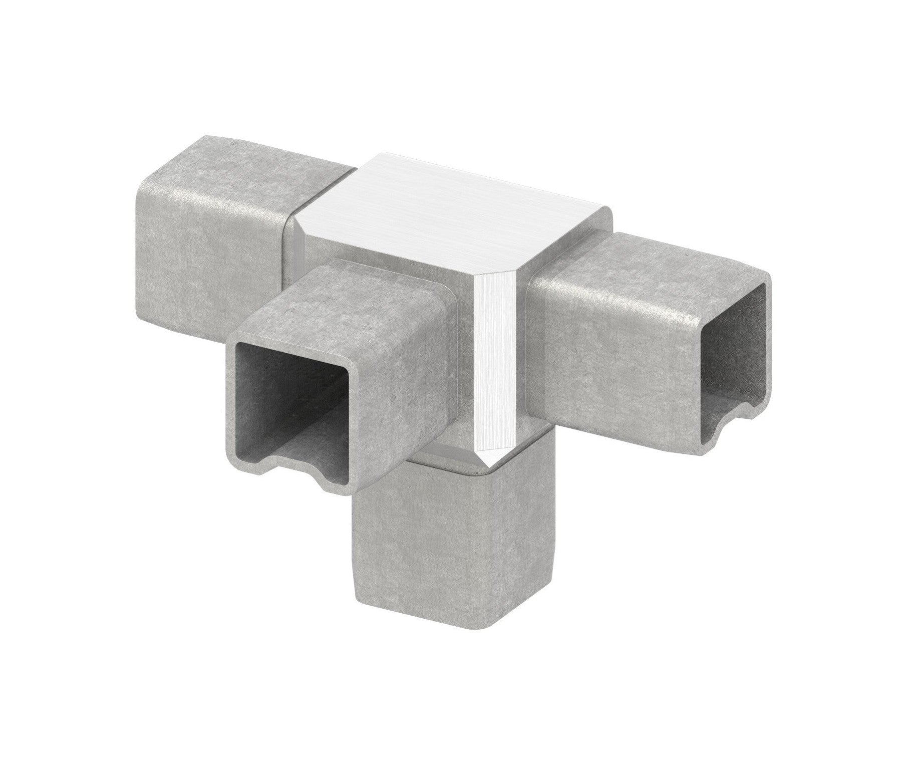 T-Eckverbinder für Rohr 25 x 25 x 2,0 mm