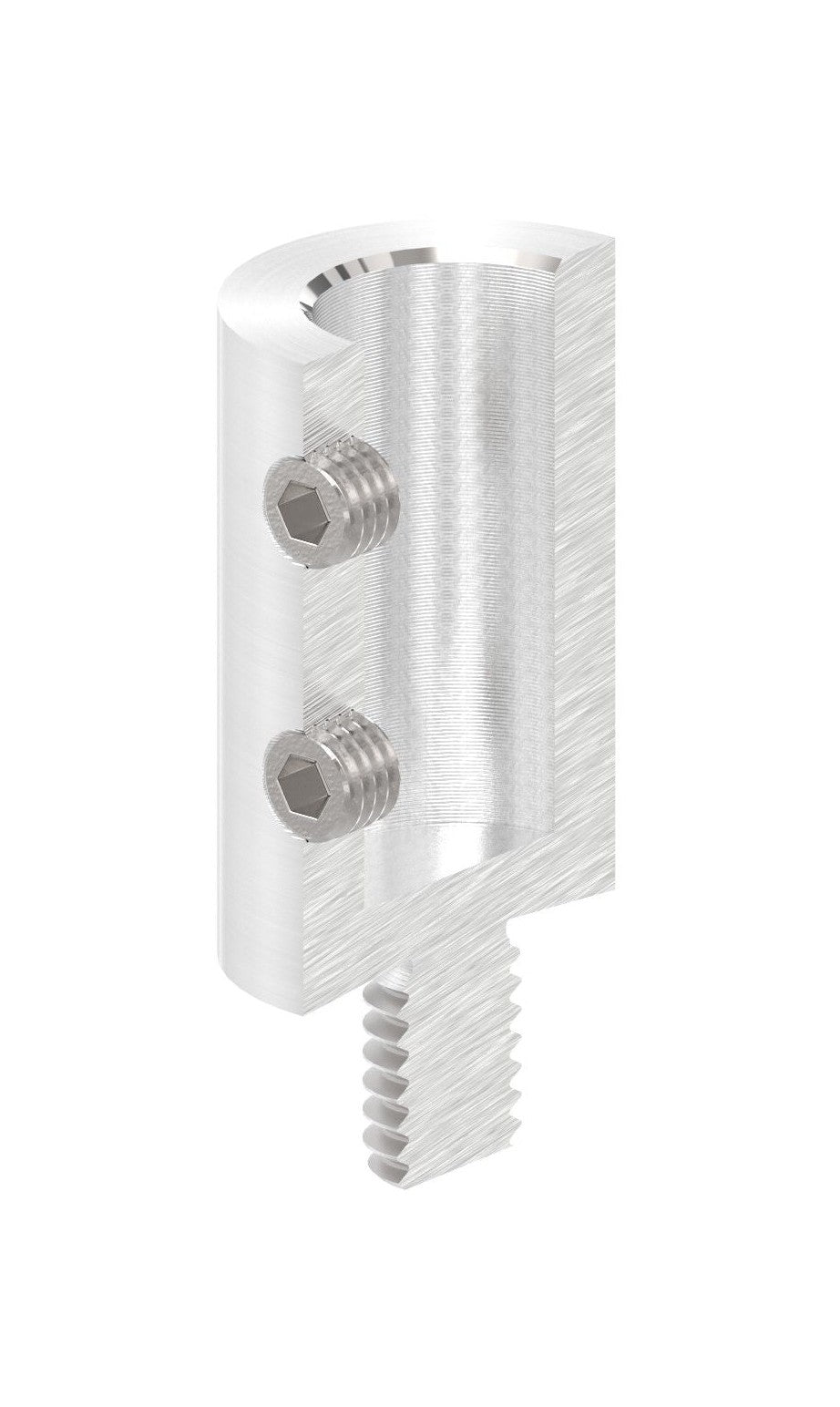 Gewindeadapter M8, für Handlaufhalter mit Stift Ø 12 mm ohne Gewinde, V2A