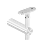 höhenverstellbarer Handlaufhalter mit Gelenk und Halteplatte, zum  Anschrauben des Handlaufs, V2A
