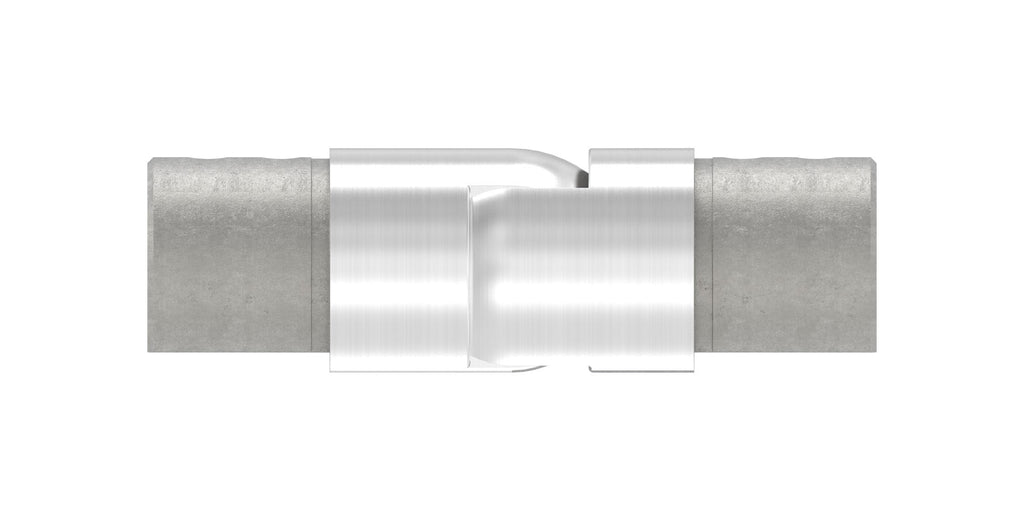 flexibler Verbinder für Rund-Nutrohr, abwärts 25-55°, V2A / V4A