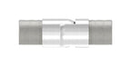 flexibler Verbinder für Rund-Nutrohr, abwärts 25-55°, V2A / V4A