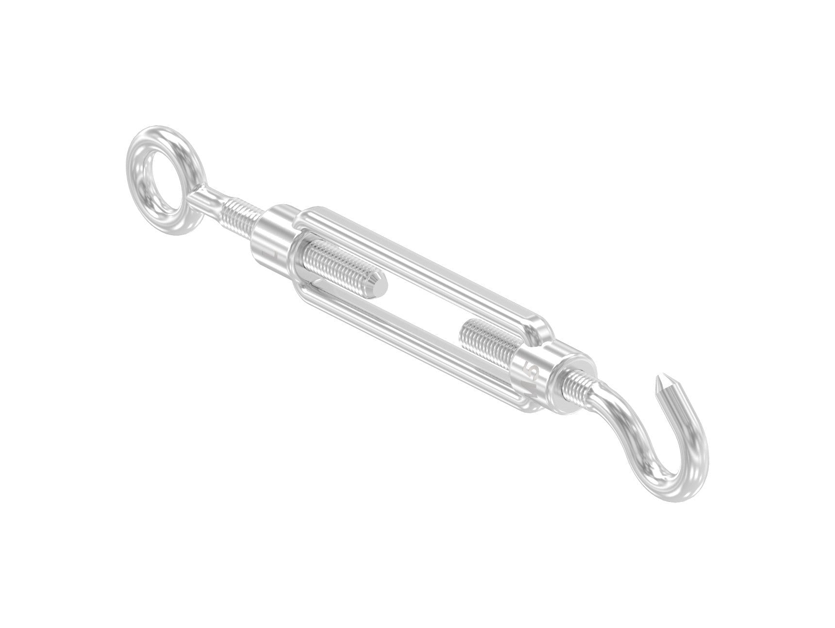 Spannschloss mit Öse und Haken mit Links-/Rechtsgewinde, V4A