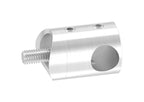Querstabhalter mit Anschluss für Ø 33,7 mm, Sackloch Ø 12,2 mm