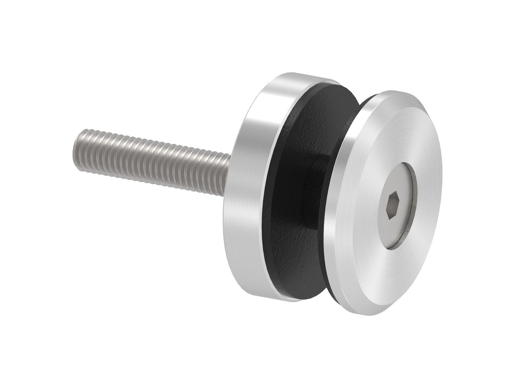 Glaspunkthalter Ø 52 mm mit Schraube, Klemmbereich 6.0 - 21.52 mm, V2A