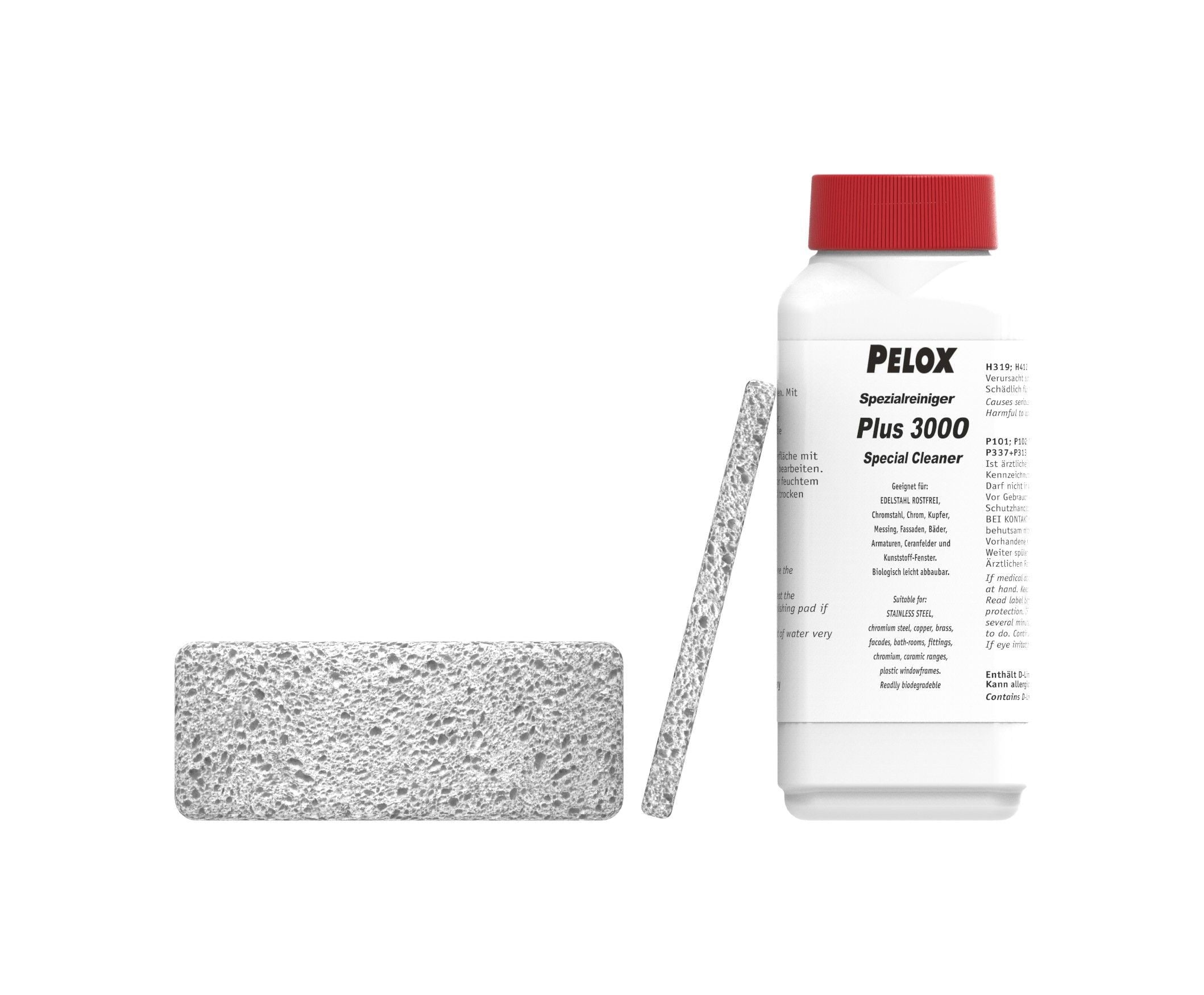 Pelox Spezialreiniger, 300 ml, mit Polierpad und Schwamm