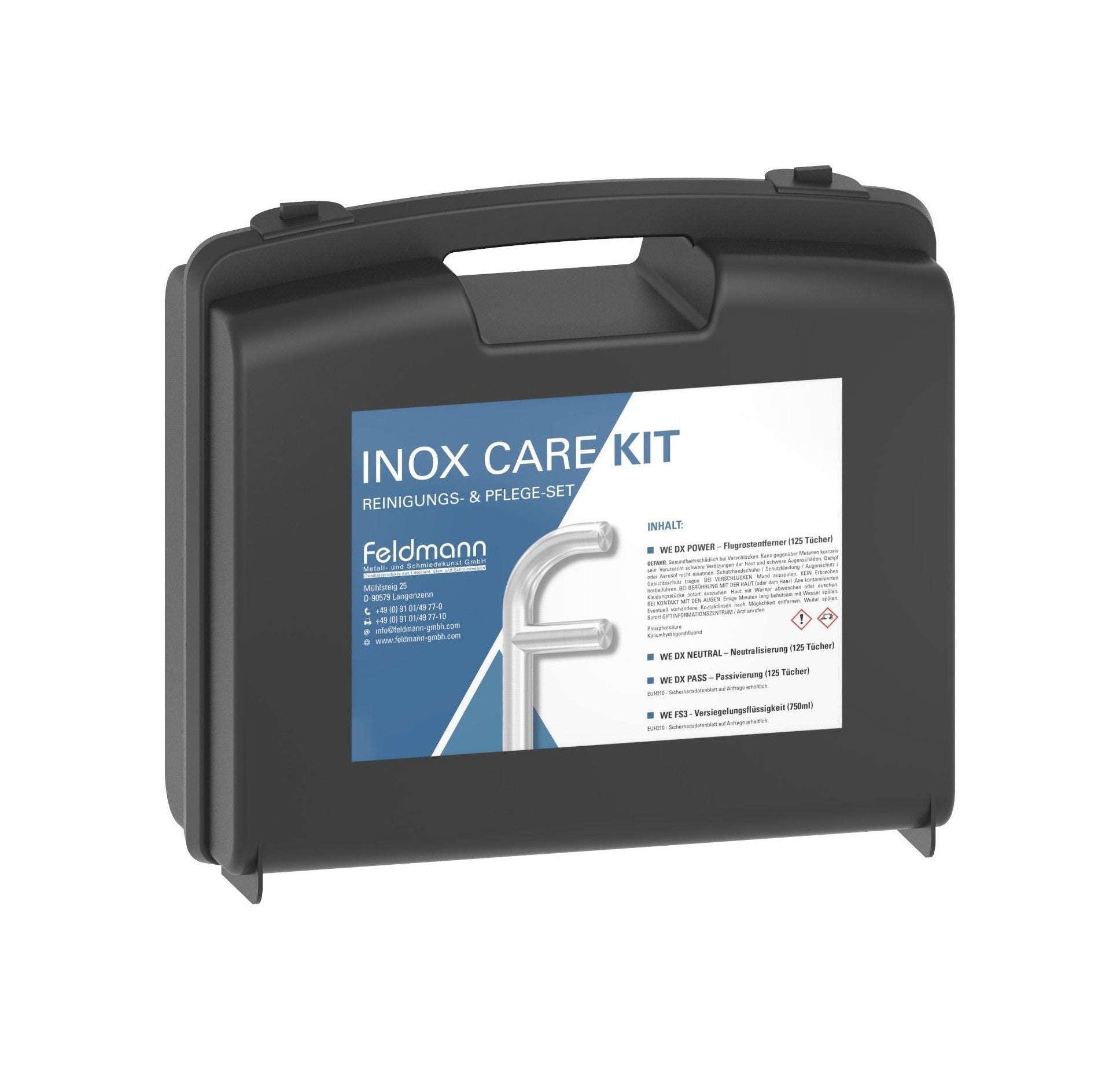INOX CARE KIT Pflegeset für Edelstahl, im Koffer