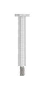 Handlaufstütze zum Schrauben, Stift mit Außengewinde M8 und Handlaufanschlussplatte, V2A