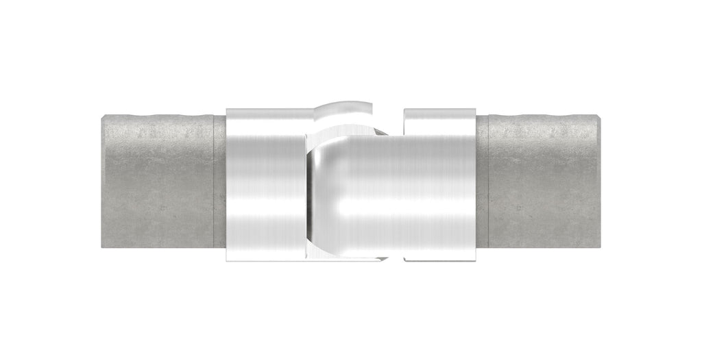 flexibler Verbinder für Rund-Nutrohr, aufwärts 25-55°, V2A / V4A