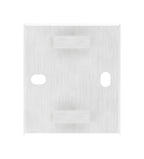 Edelstahl Wandbefestigung für Geländerpfosten zum Spannen, Platte 130 x 150 x 8 mm, V2A