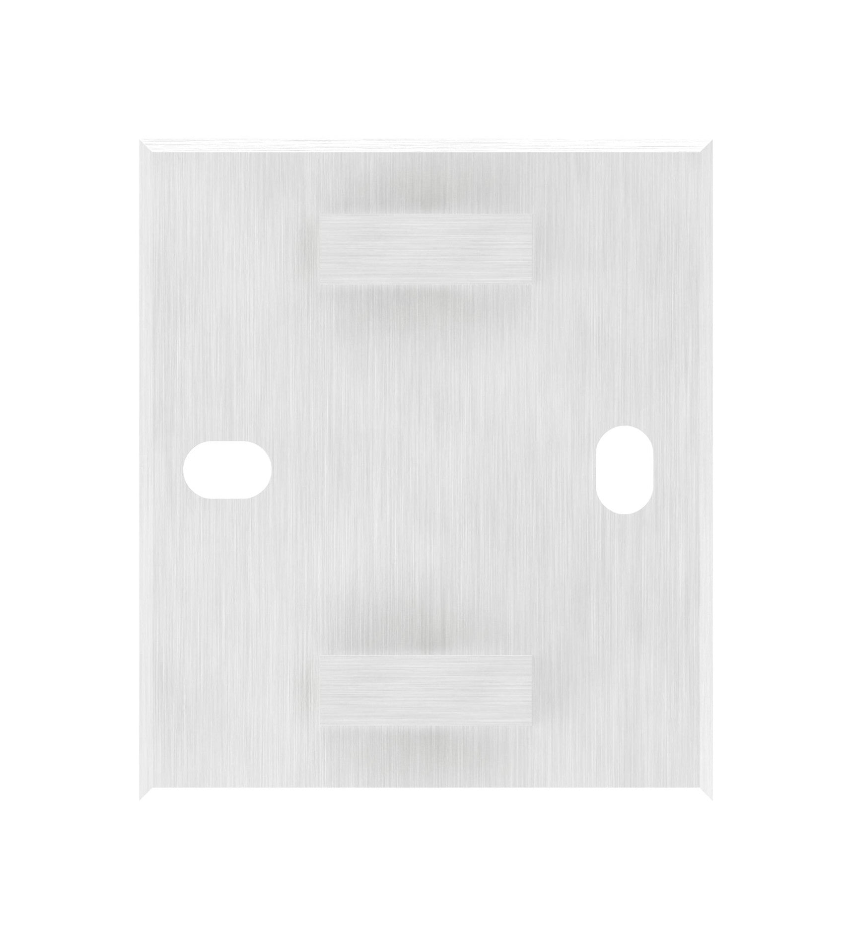 Edelstahl Wandbefestigung für Geländerpfosten zum Spannen, Platte 130 x 150 x 8 mm, V2A