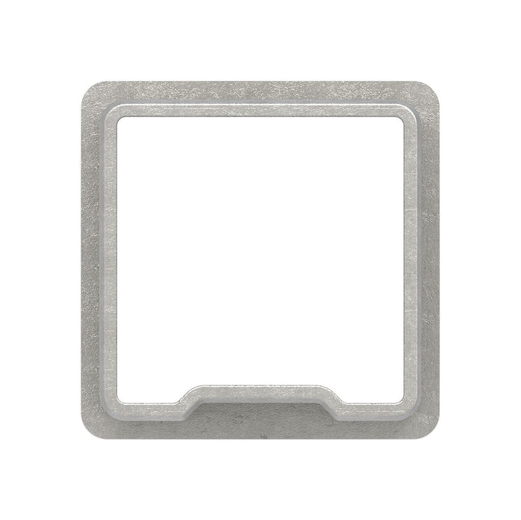 Edelstahl Quadratrohr-Verbinder, mit Steg, zum Einstecken ins Rohr, V2A / V4A