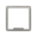 Edelstahl Quadratrohr-Verbinder, mit Steg, zum Einstecken ins Rohr, V2A / V4A