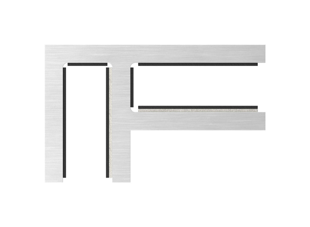 Glasverbinder 90°, für Glasstärke 12.00 - 12.76 mm, V4A