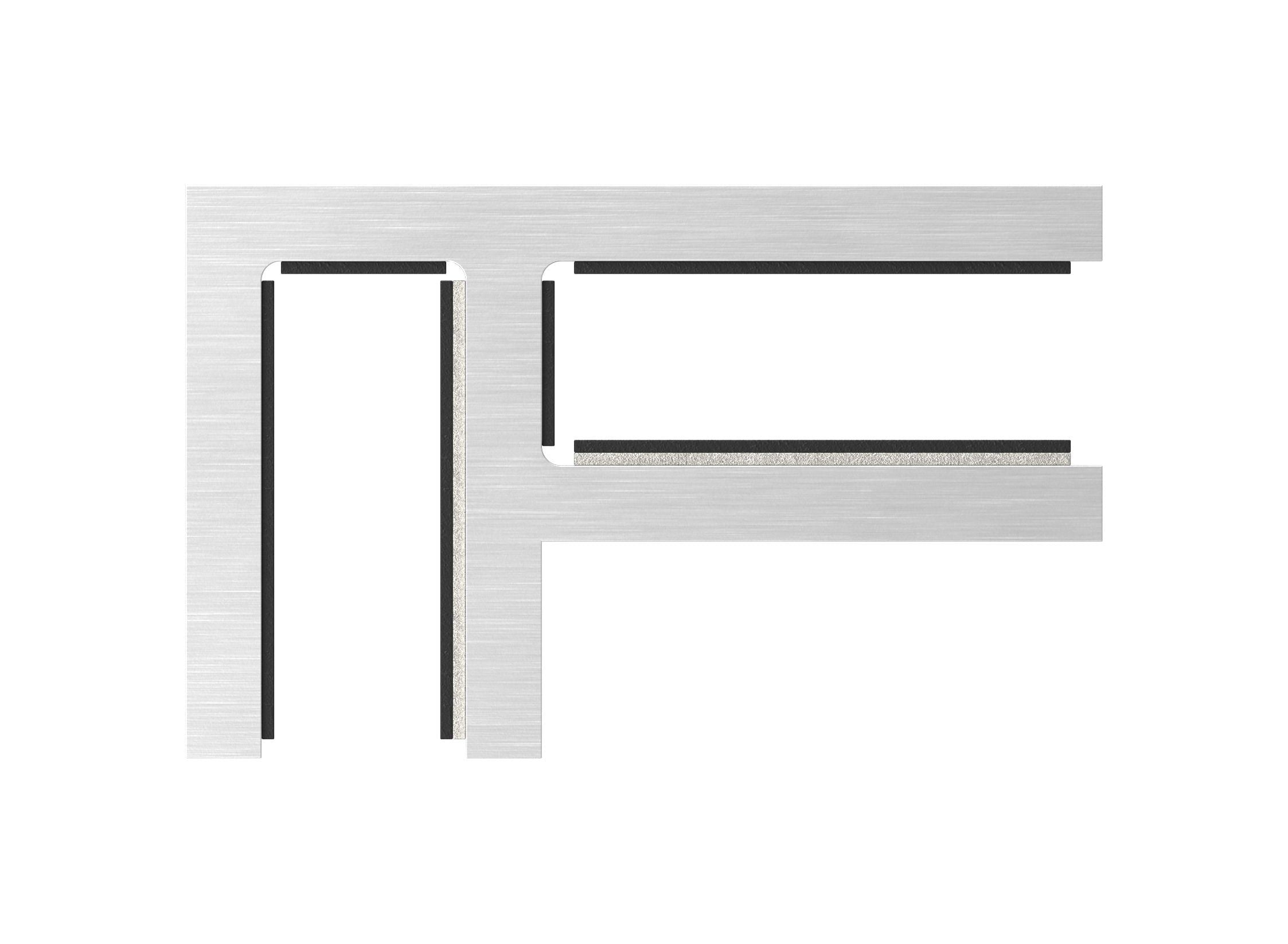 Glasverbinder 90°, für Glasstärke 12.00 - 12.76 mm, V4A