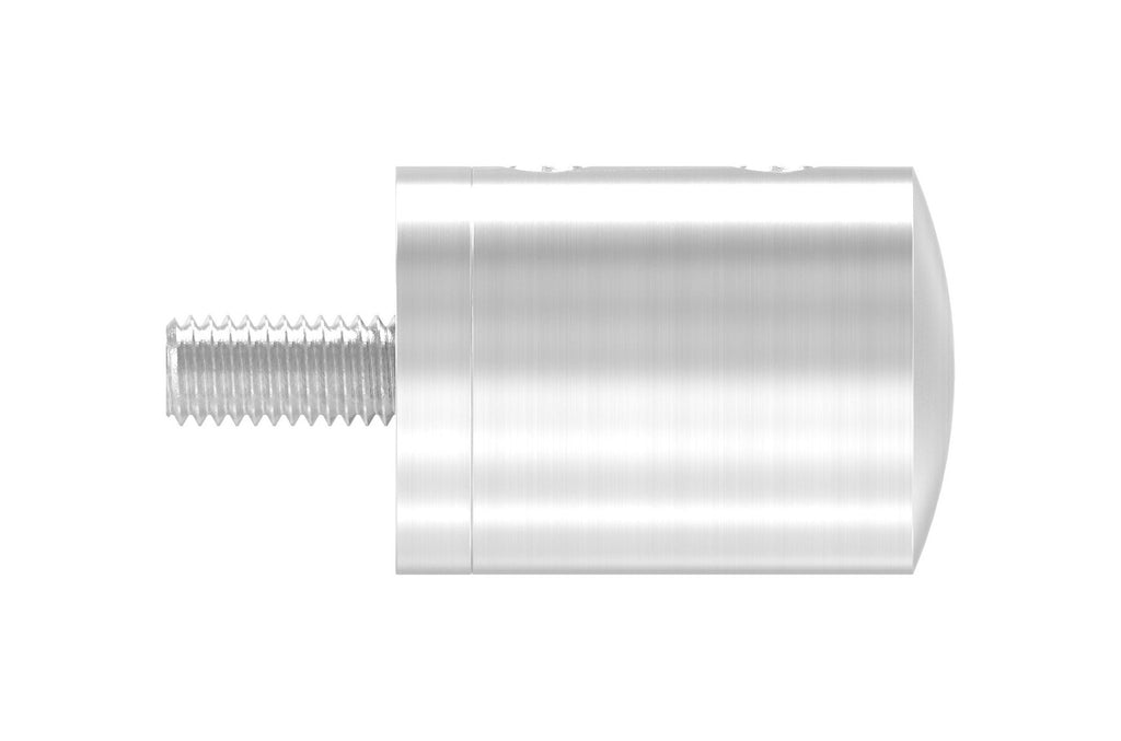 Querstabhalter mit einseitiger Bohrung links, als Endteil, V2A