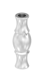 Edelstahl Zierhülse mit Durchgangsbohrung, Höhe 90 mm, V2A