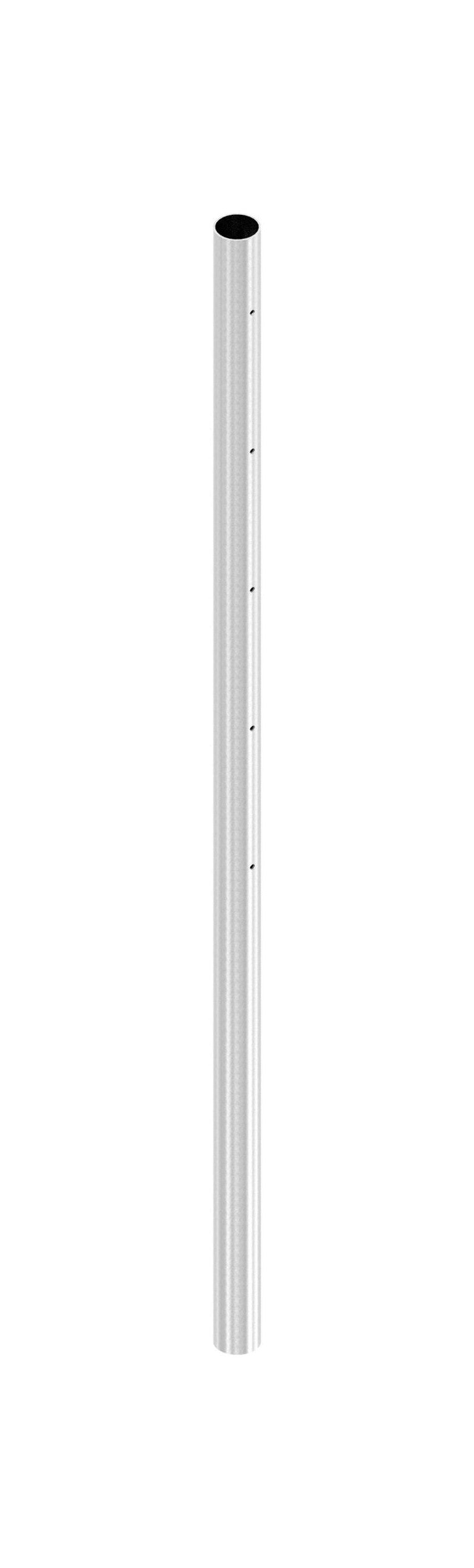 Edelstahlpfosten, mit  5 x M6 Fließformgewinde einseitig (z.B. für Querstabhalter), V2A