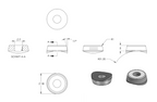 Zeichnung Ausgleichsstück für Rohr Ø 42,4 mm