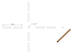 Holzhandlauf Buche, Ø 42 mm, gedämpft, geschliffen und lackiert, für den Innenbereich