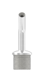 Handlaufstütze Edelstahl aus einem Stück, Stift 135° gebogen, mit Innengewinde M6, V2A