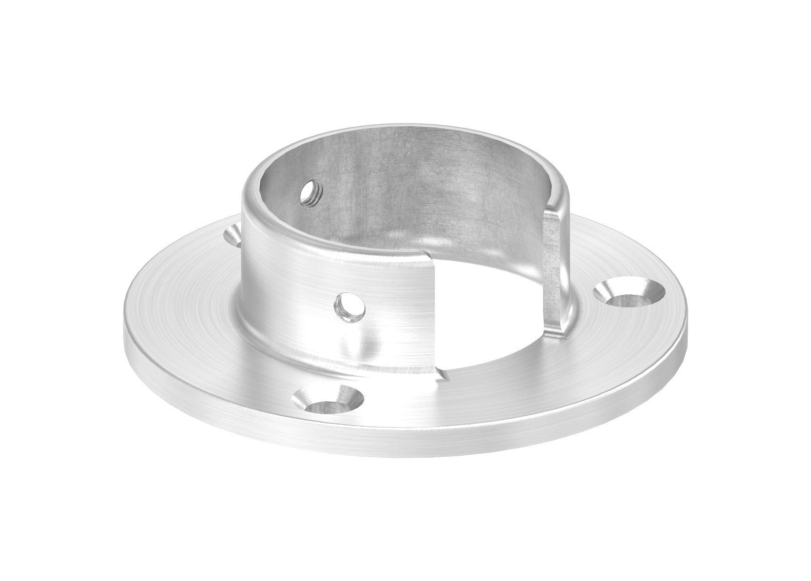 Wandhalter für Rund-Nutrohr, V2A / V4A