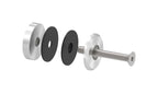 Glaspunkthalter Ø 52 mm mit Schraube, Klemmbereich 6.0 - 21.52 mm, V2A