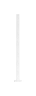 Edelstahlpfosten zur Bodenmontage, Länge 880mm, 4 x M8 Fließformgewinde, 180° versetzt, V2A