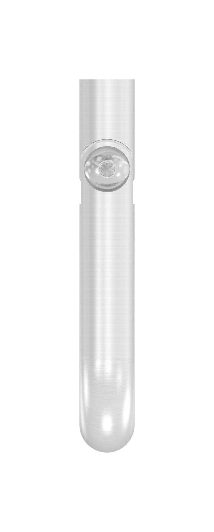 Gelenkbügel Edelstahl, 90° gebogen, 1 x Innengewinde, 1 x flach zum Anschweißen, V2A