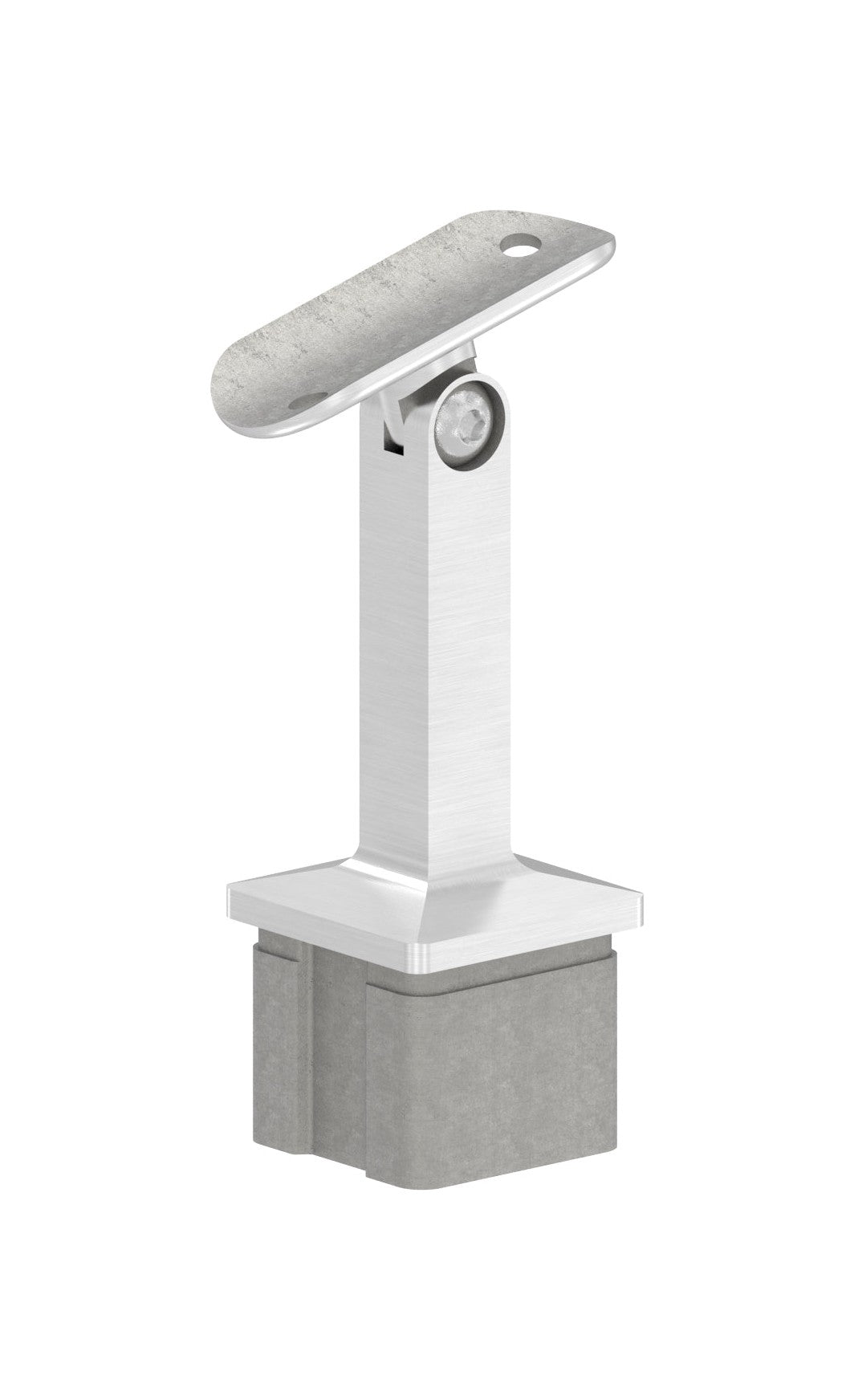 Handlaufstütze mit Handlaufanschlussplatte für Rohr Ø 42,4 mm