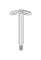 Handlaufstütze zum Schrauben, Stift mit Außengewinde M8 und Handlaufanschlussplatte 90°, V2A