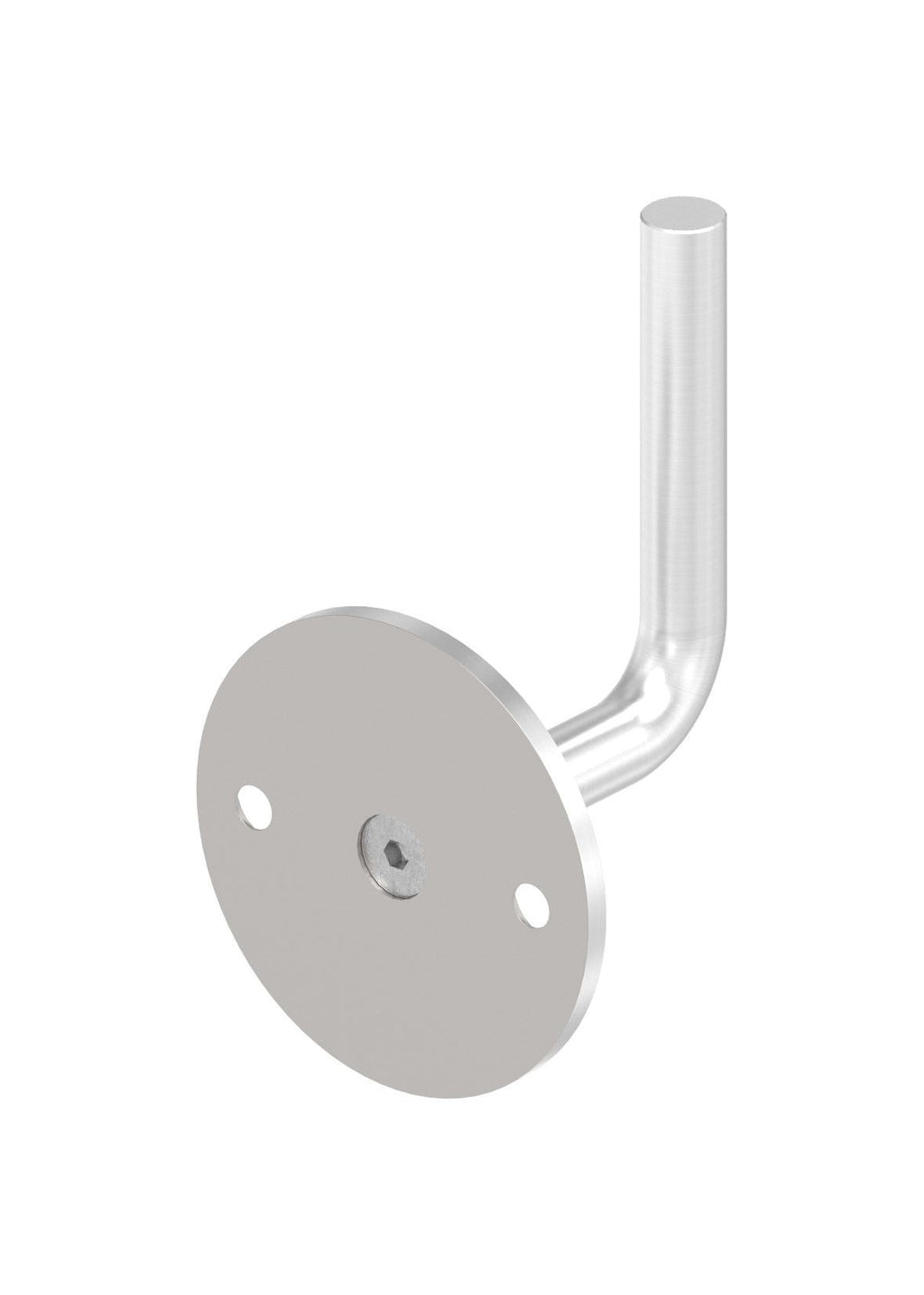 verschraubter Handlaufhalter mit 2 Bohrungen, zum Anschweißen des Handlaufs, V2A