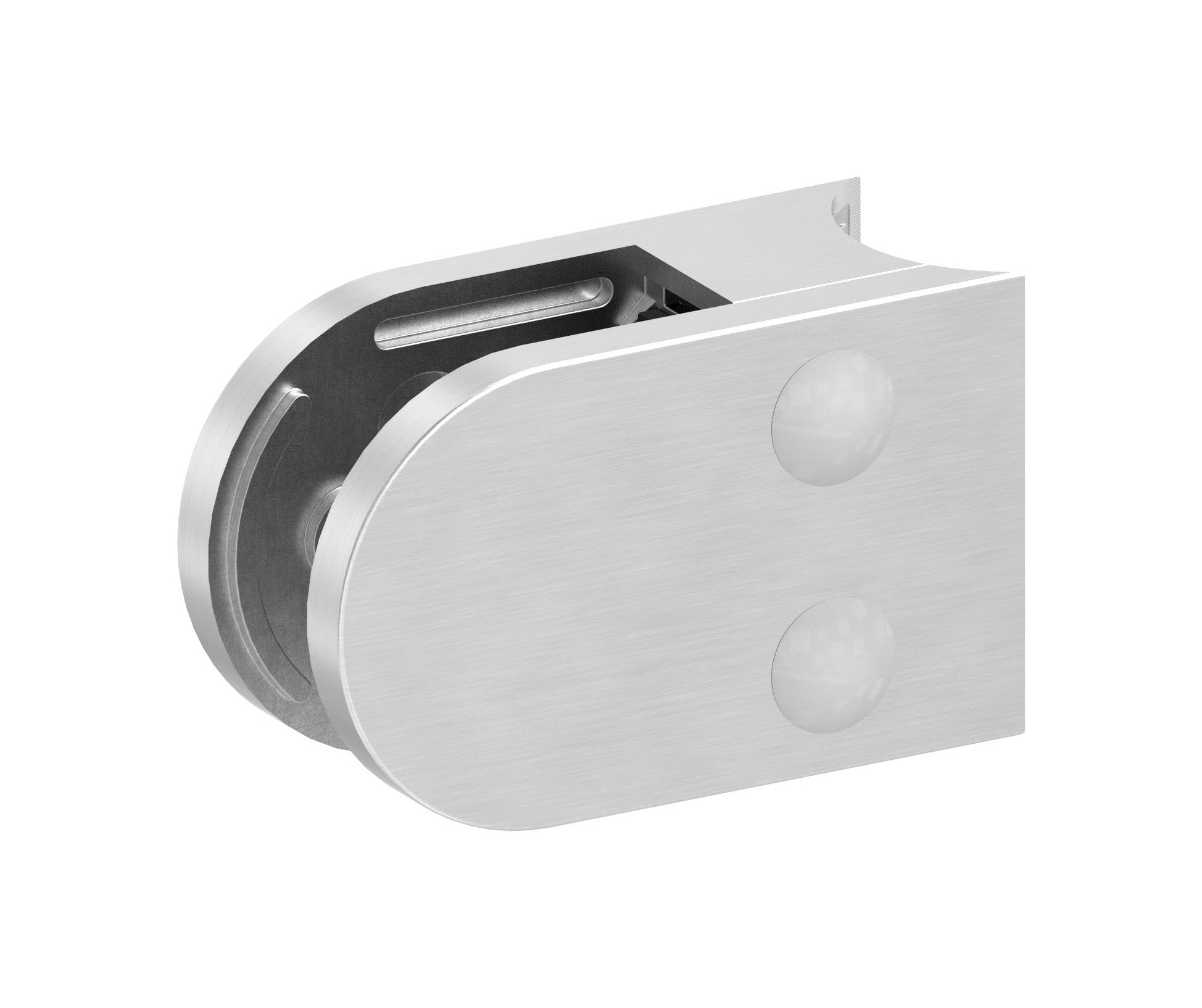 Edelstahl V2A geschliffen, Anschluss für Durchmesser 33,7 mm