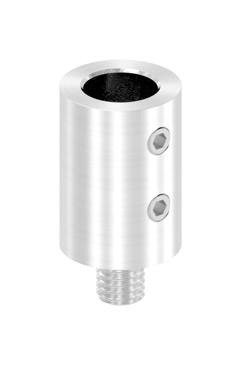 Gewindeadapter M8, für Handlaufhalter mit Stift Ø 12 mm ohne Gewinde, V2A