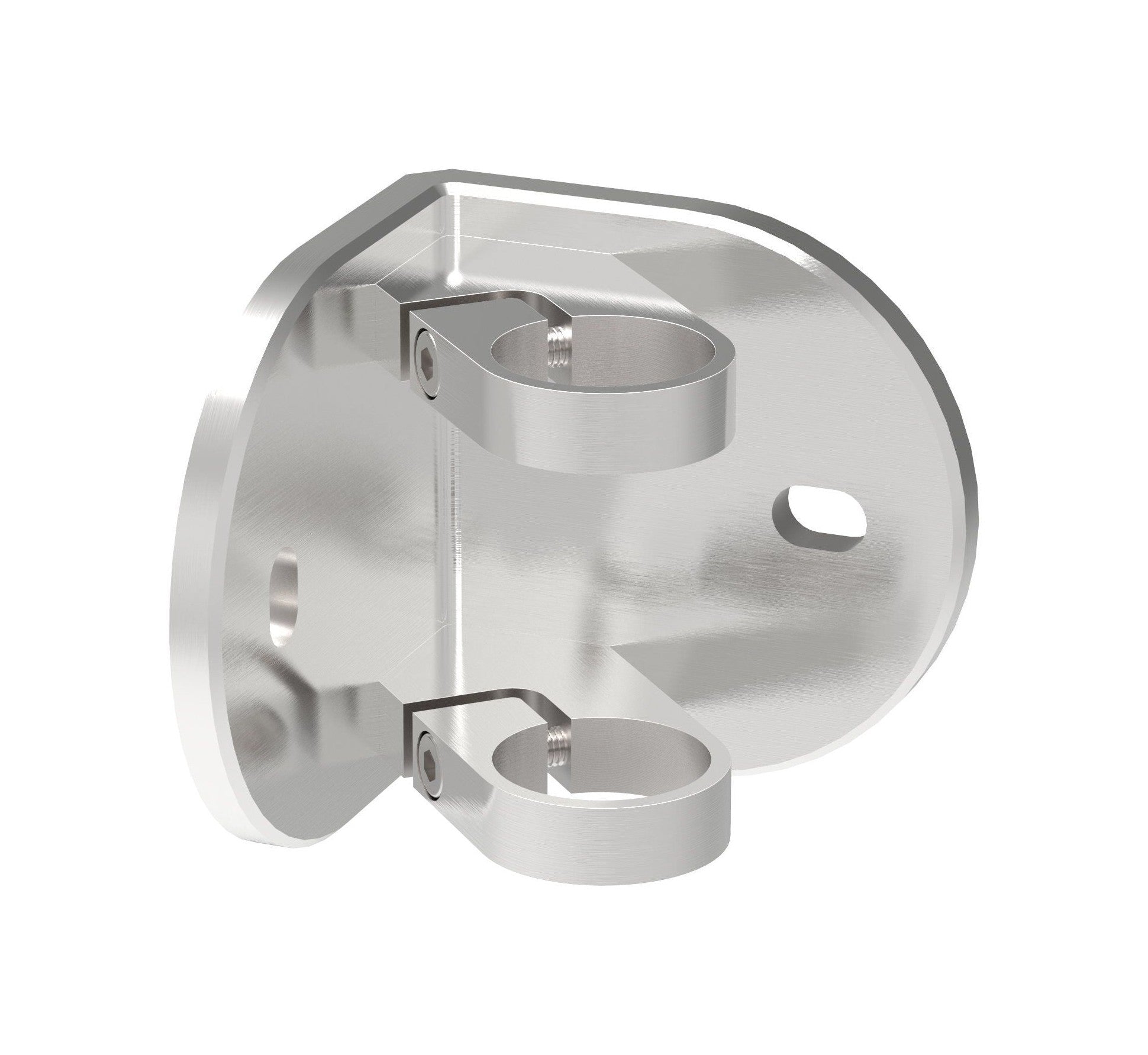 Edelstahl 90° Wandbefestigung für Geländerpfosten zum Spannen, für Innenecke, V2A