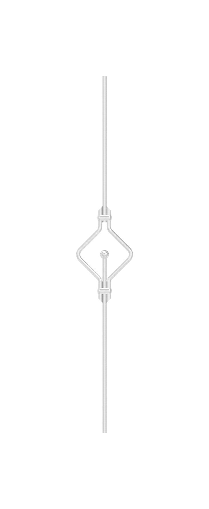 Zierstab mit Kugel, Länge 1000 mm, V2A